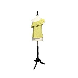 Marley‎ Ruffle One Shoulder Silk Top Small